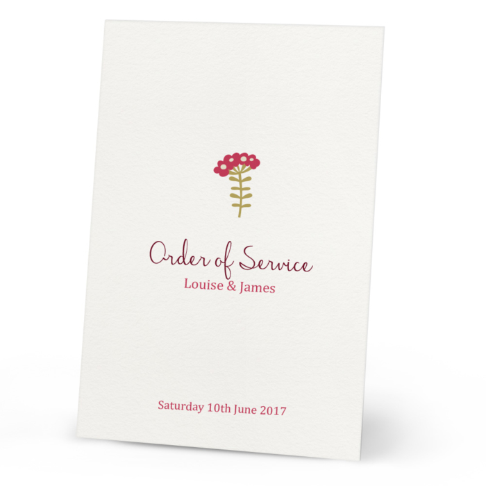 Orla Order Of Service Card