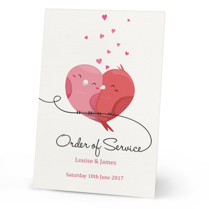 Sadie Order Of Service Card