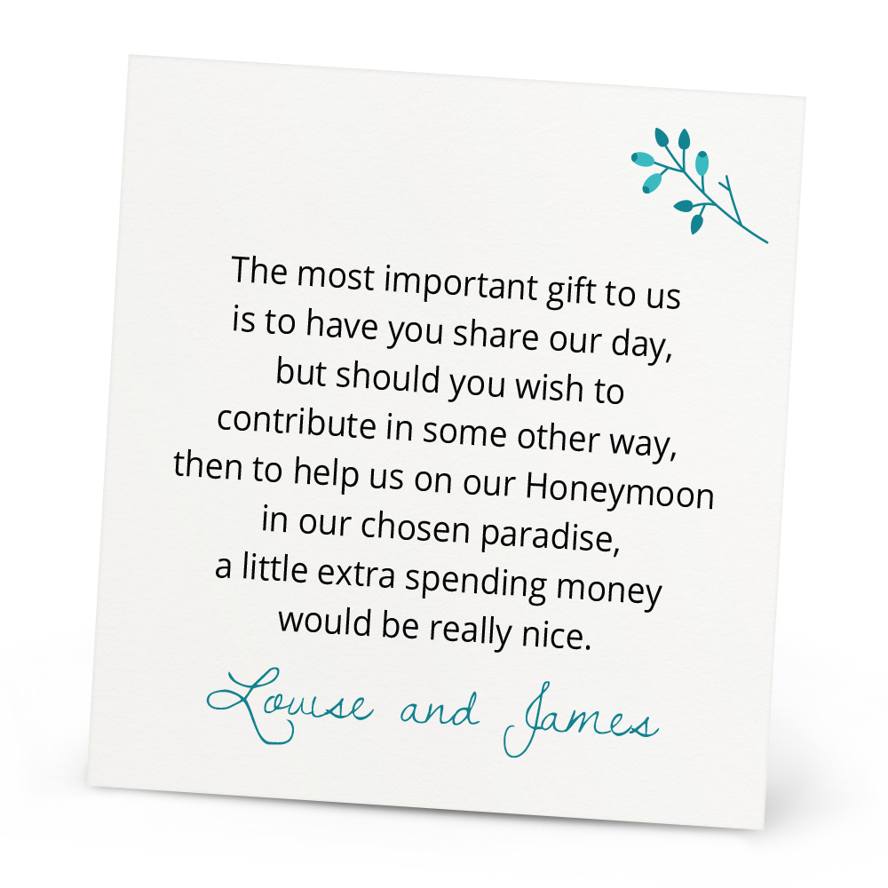 Imogen Honeymoon Wish Card - Image 2