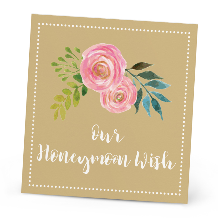 Freya Honeymoon Wish Card