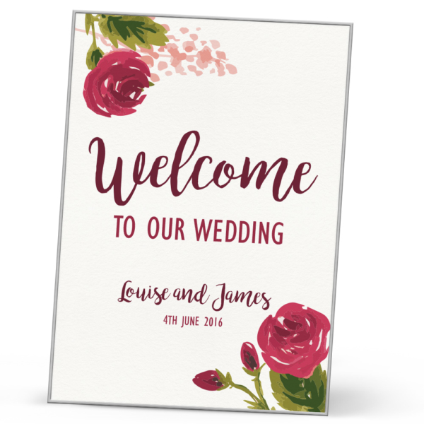Bridget Welcome Sign - Wedding Stationery by Beautiful Wishes