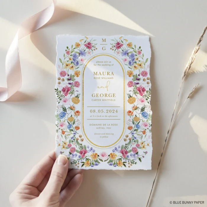 Test Pocketfold Wedding Invitation